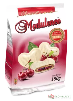 J.Medulence puszedli WHITE meggyes 150g