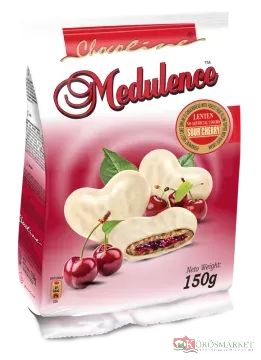 J.Medulence puszedli WHITE meggyes 150g