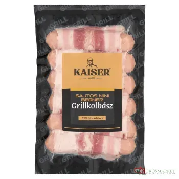 Kaiser grillkolbász sajtos mini berner 250g