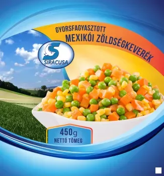 Mexikói zöldségkeverék 20x450g fagy.