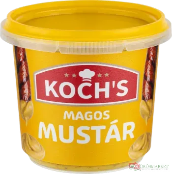 Koch's Magos mustár 210g poharas