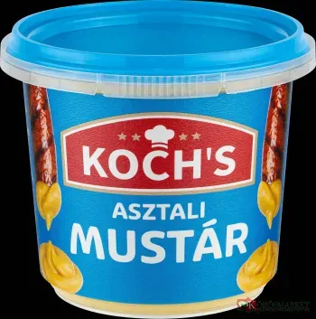 Koch's Asztali mustár 210g poharas