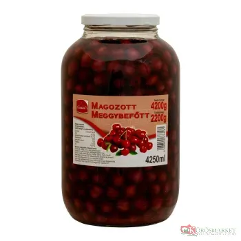 Magozott meggybefőtt 4200g.