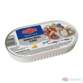 Heringfilé olajban 170g Grande
