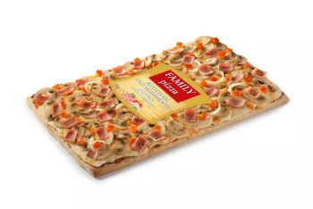Pizza családi sonkás-gombás 1kg