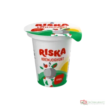Riska krémjoghurt 125g eper