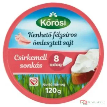 Kőröstej kördobozos sajt cs.mellsonkás 120g