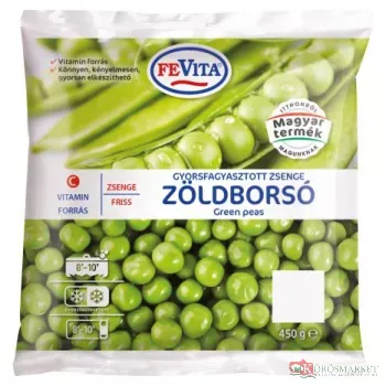 Zöldborsó zsenge Fevita 20x450g fagy.