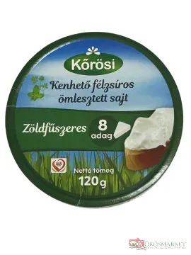 Kőröstej kördobozos sajt zöldfűszeres 120g