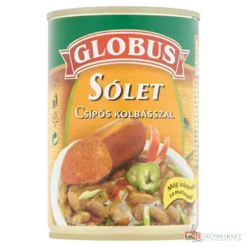 Hamé Globus sólet csípős kolbásszal 400g