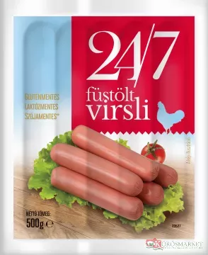 Sága 24/7 virsli 500g