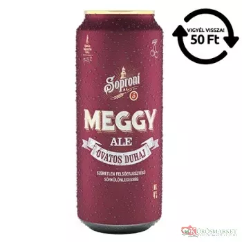 Soproni Óvatos Duhaj meggy 0,5l dobozos DRS