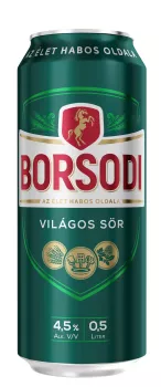 Borsodi világos 0,5l dobozos DRS