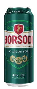 Borsodi világos 0,5l dobozos DRS