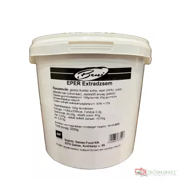 Szamóca extra dzsem 3250g