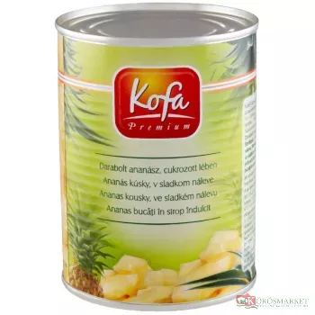 Ananász darabolt befőtt 3050/1840g
