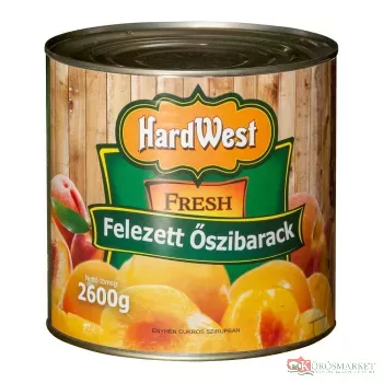 Őszibarack befőtt 2600g/1500g