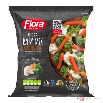 Bébirépás zöldségkeverék Flora450g