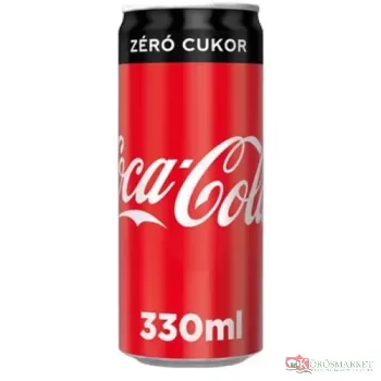 Coca-Cola zéró 0.33l dobozos DRS