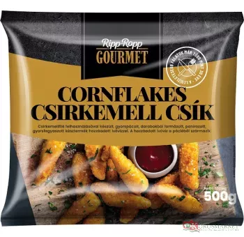 Ripp-ropp Gourmet cornflakes csirkemell csík 500g